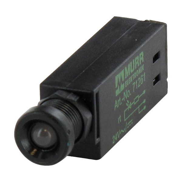 Murrelektronik LED-INDICATOR YELLOW, LED 5mm - 24V AC/DC - 15mA - IP67, PK10 71261 - main